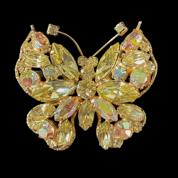Regency Jewelry - Vintage Signed Regency Butterfly Brooch